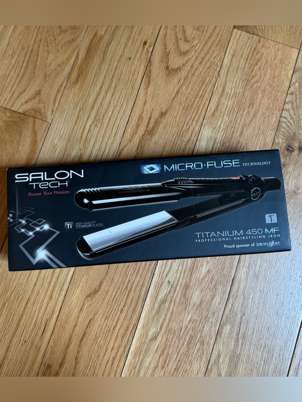 SalonTech Titanium 450 Micro-fuse 1” Professional Flat Iron - New in Box